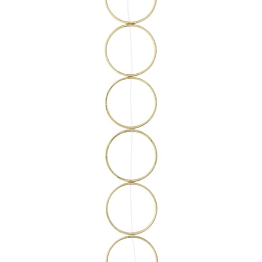 Gold Large Metal Loop Beads, 22mm by Bead Landing™
